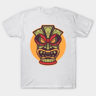 Abstract African Wood Mask T-Shirt